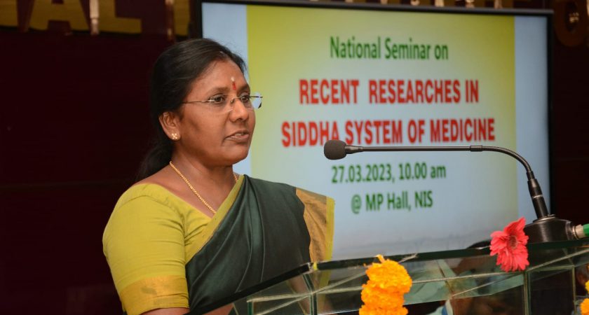 National Seminar on Recent Researches in the Siddha System of Medicine