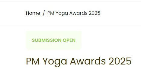 Prime Minister’s Yoga Awards 2025