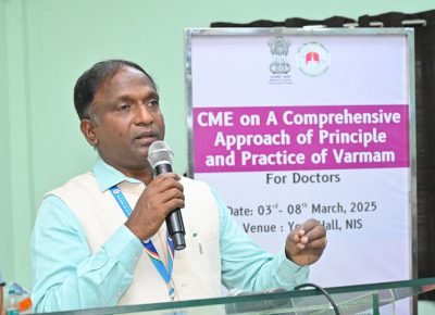 Inauguration of CME on “Comprehensive Approach of Principle and Practice of Varmam” for Doctors