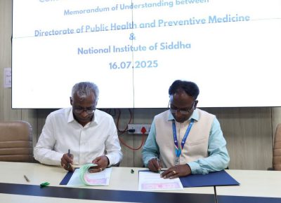 Integrating Siddha Medicine into Tamil Nadu Public Health and Preventive Medicine (DPHPM)