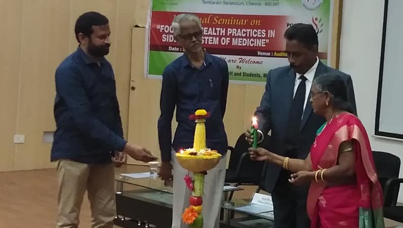 National Seminar on Food and Health Practices in Siddha System of Medicine